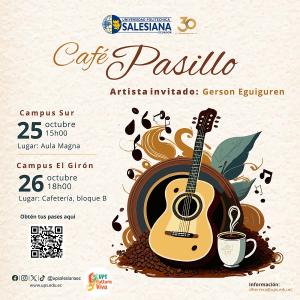 Afiche promocional del evento: Café Pasillo